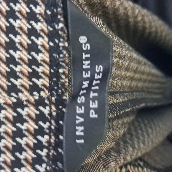 Investments The REGENT ST Fit Pull-On Straight Leg Houndstooth Pants - Picture 10 of 10